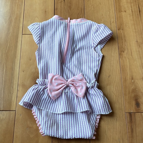 6-12 months Ruffle Butts- Peplum One Piece - Picture 5 of 6